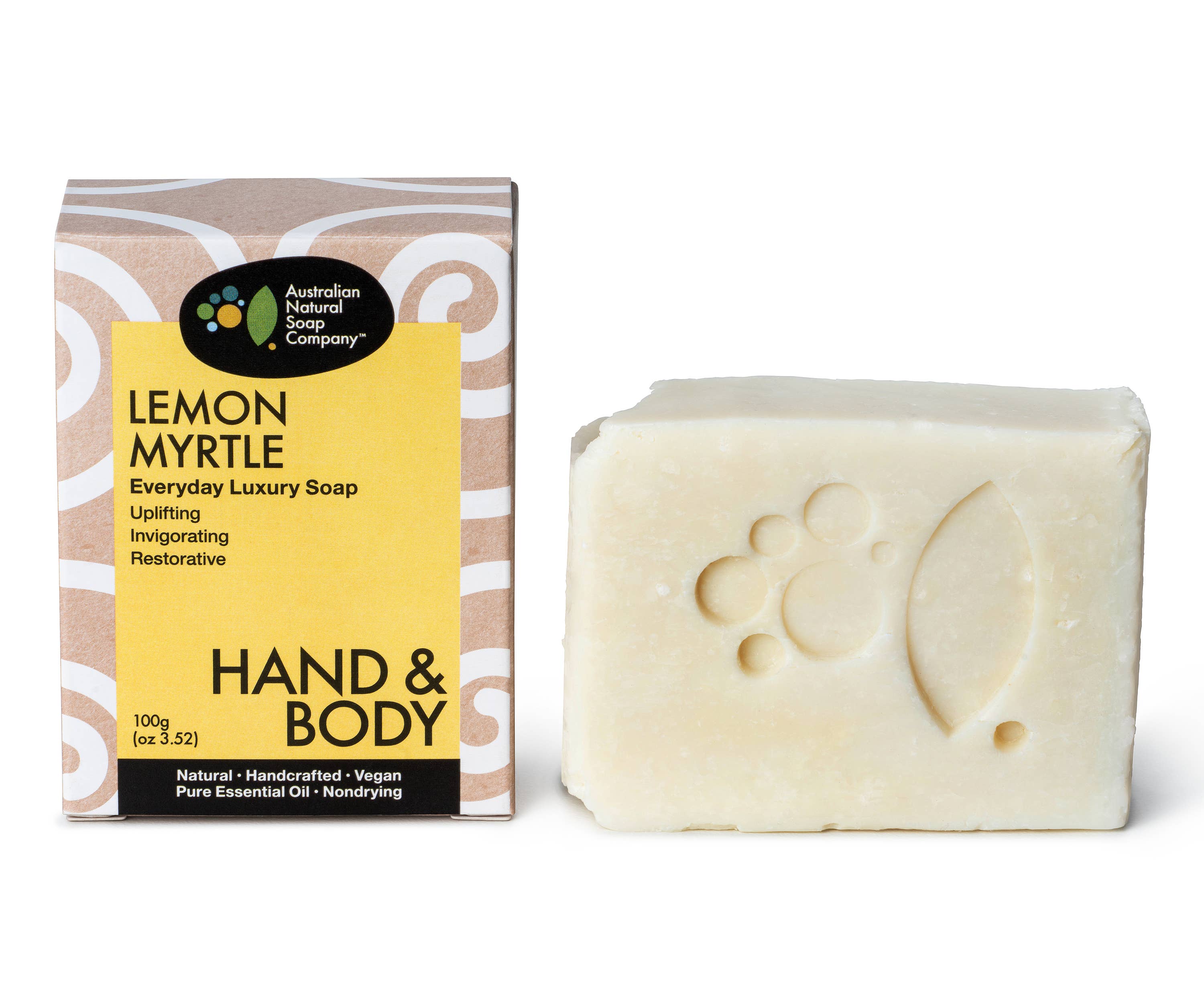 Australian Natural Soap Company - Wholesale Bar Soap - Lemon Myrtle Hand & Body Soap 100g | Australian Natural Soap1