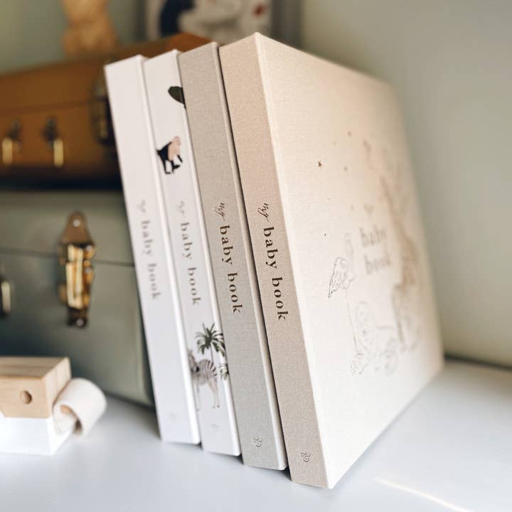 Blush And Gold – wholesale Memory book – Child & baby – My Baby Book (Safari) luxury keepsake memory book + box