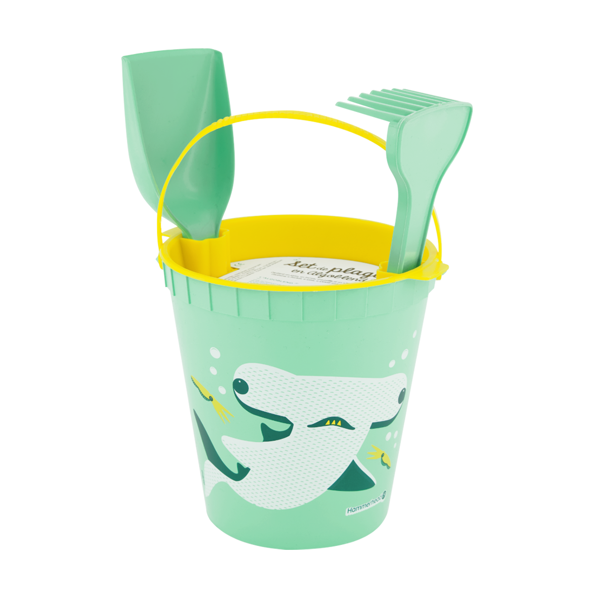 Coq En Pate - Wholesale Beach/Pool Toy - Kids & Baby - Children's beach toy, eco-friendly bucket - Hammerhead Shark1