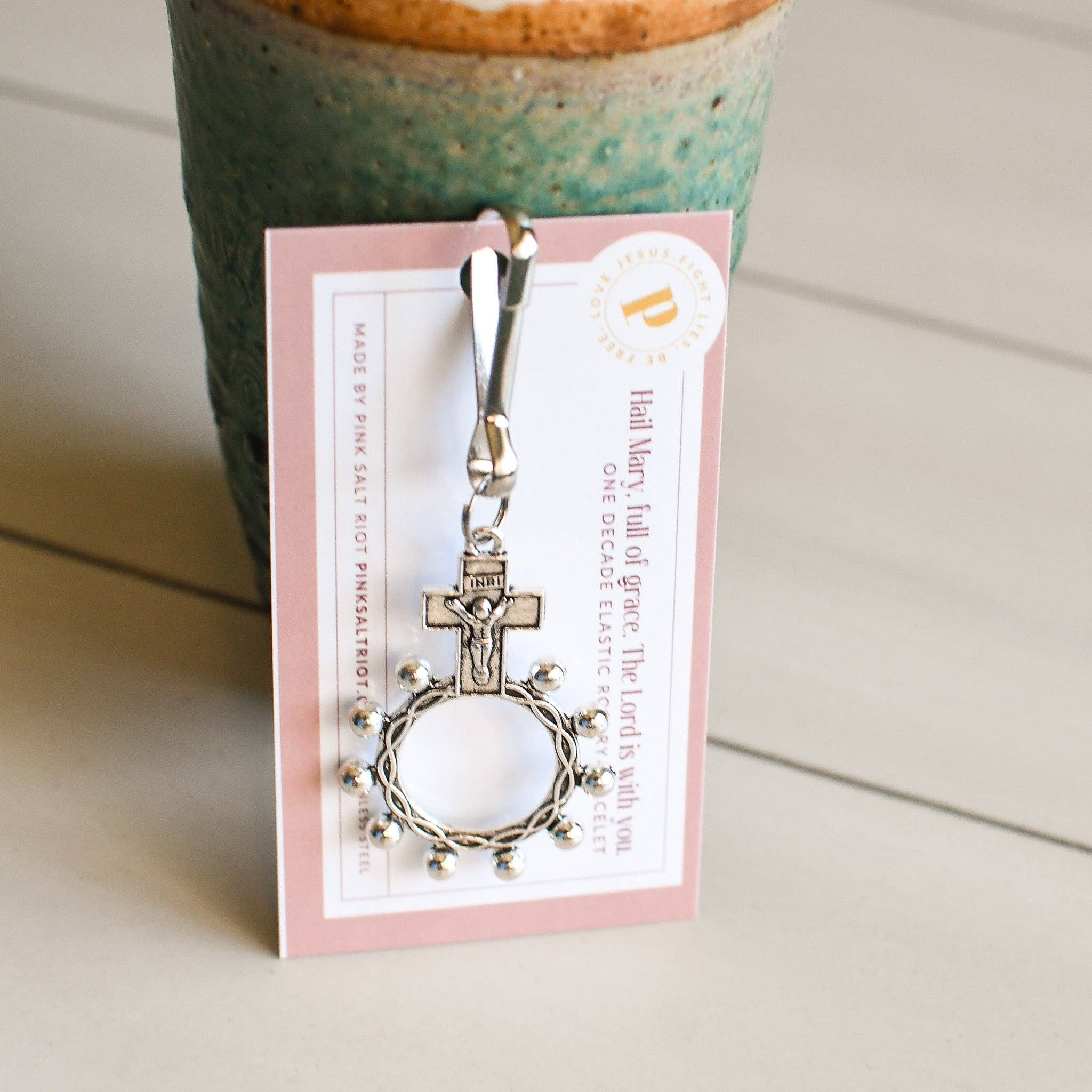 Pink Salt Riot - Vente Porte-clés – femme - Tige zippée Finger Rosary2