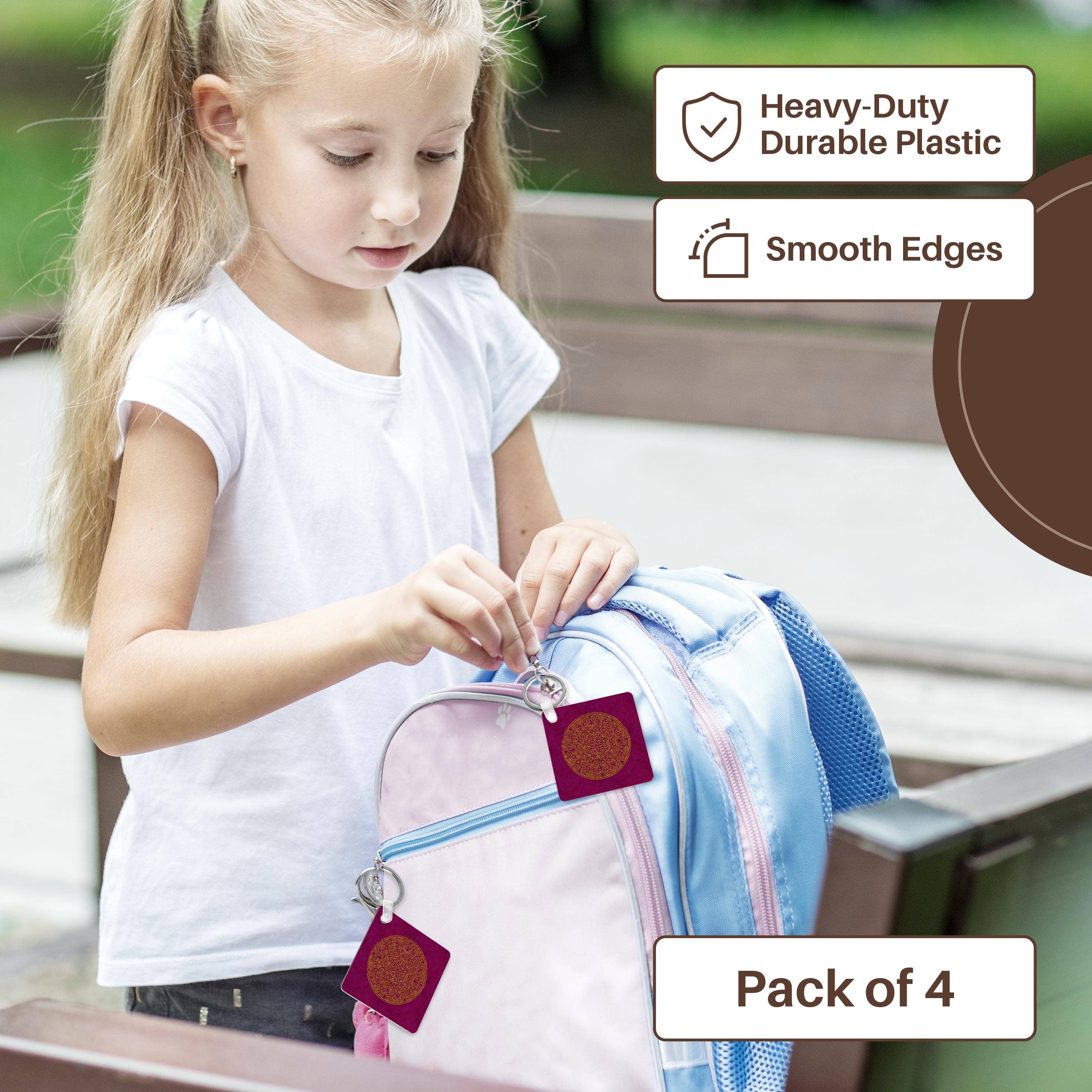 3dRose - Wholesale Keychain - Unisex - 3dRose, Glamorous Elegant Golden Ornament On Bordeaux Red Background, Key Chain3