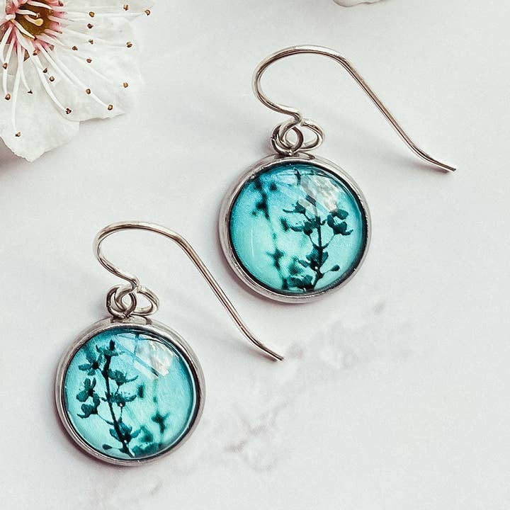 Blue Blossom - Drop Earrings for wholesale by Myrtle & Me