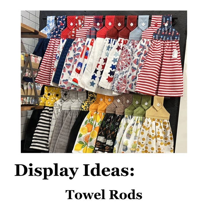 Lavishly Vintage - Wholesale Dishcloth - Everyday Grab Bag Button Top Hanging Kitchen Towel4
