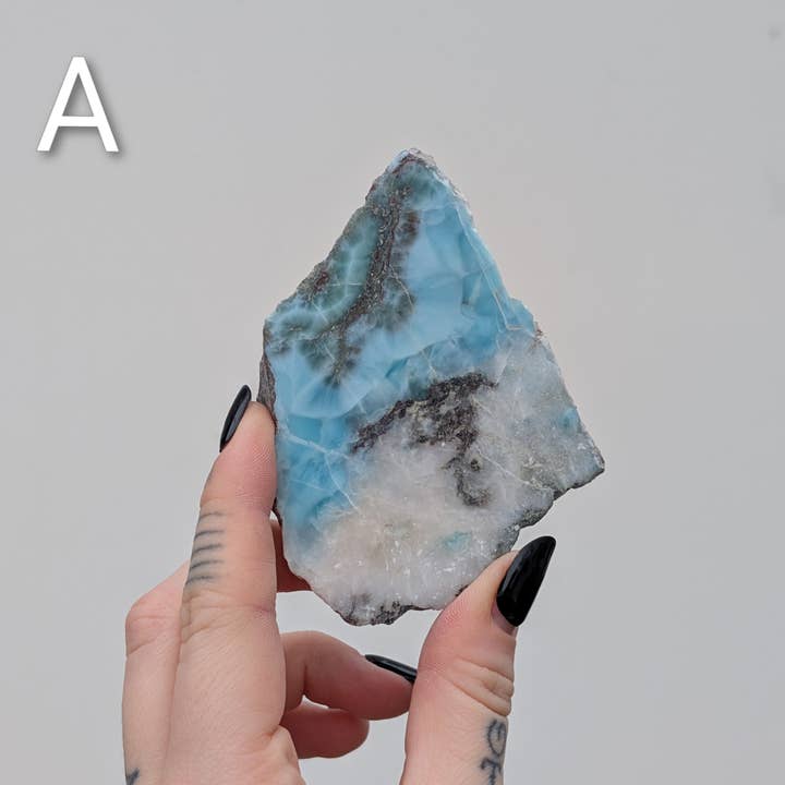 The Crystal Tabby - Wholesale Spiritual Stone/Crystal - Natural Larimar - Pick Your Piece