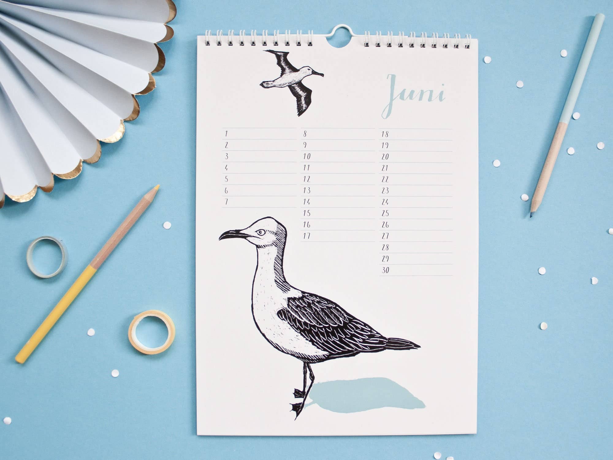 Katja Rub - Wholesale Calendar - Birthday calendar animals, perpetual calendar with2