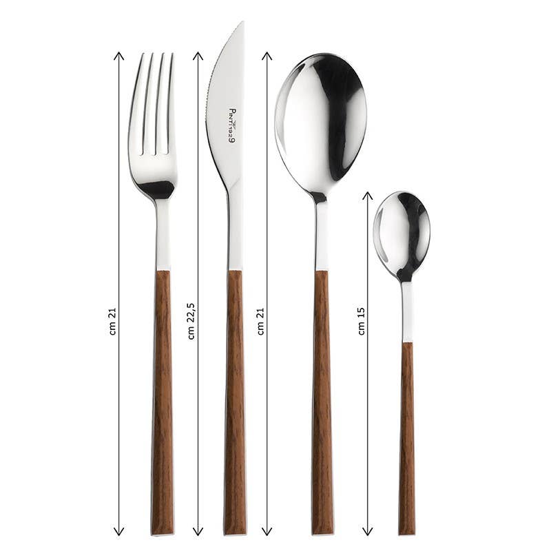 Pintinox - Wholesale Assorted Cutlery Set - Sushi Queen Stainless steel cutlery with mahogany handle2