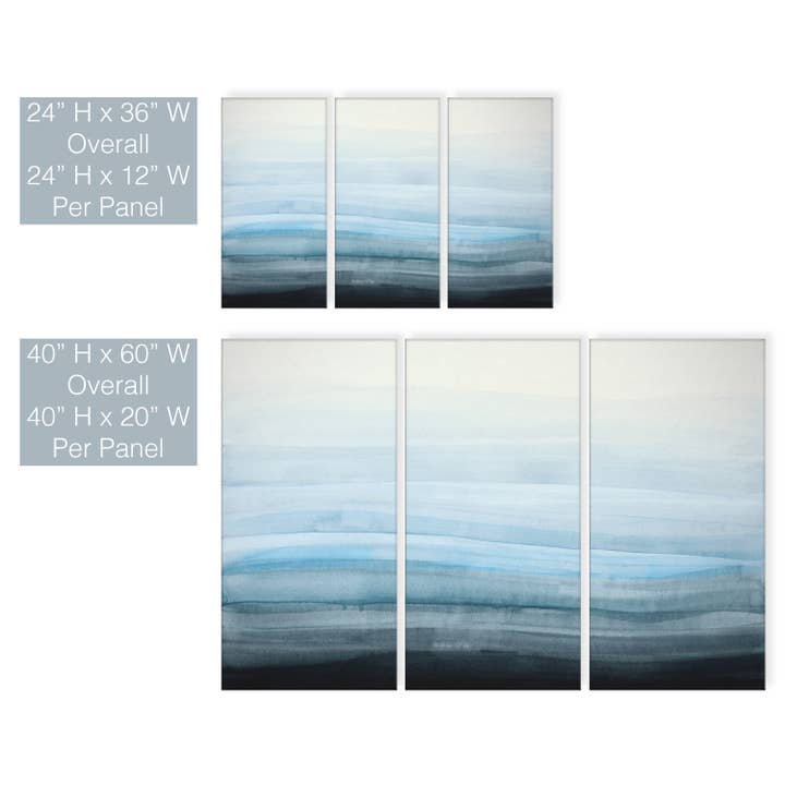 Ready2hangart, Inc. - Wholesale Gallery Wall Set - Ready2HangArt 'Coastal Mist' Norman Wyatt Jr. Canvas Art Set3