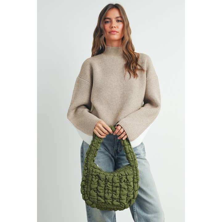 BUTTERMELON - Wholesale Shoulder Bag - Women's - Quilted Cloud Shoulder Bag - BMB7454