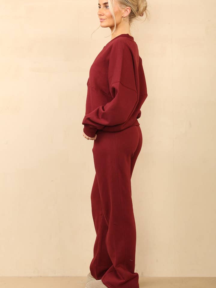 AX Labels - Wholesale Top & Pant Set (NOT Loungewear) - Women's - Oversized Bomber Style Fleece Zipper Co-ord81