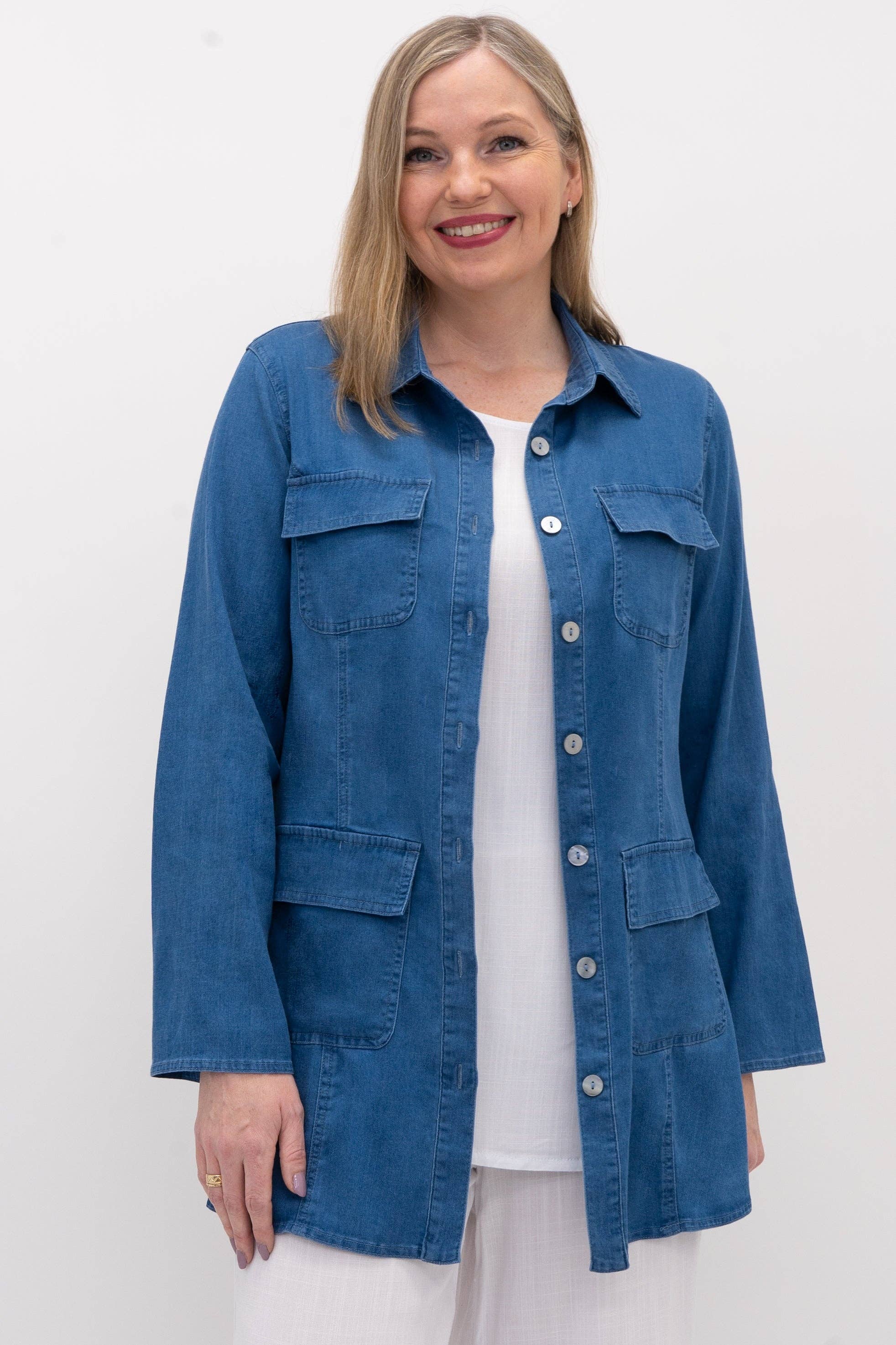 Blue Sky Clothing Co LLC - Vendita all'ingrosso Giacca - Donna - Giacca Kelly, Denim Leggero in Tencel0