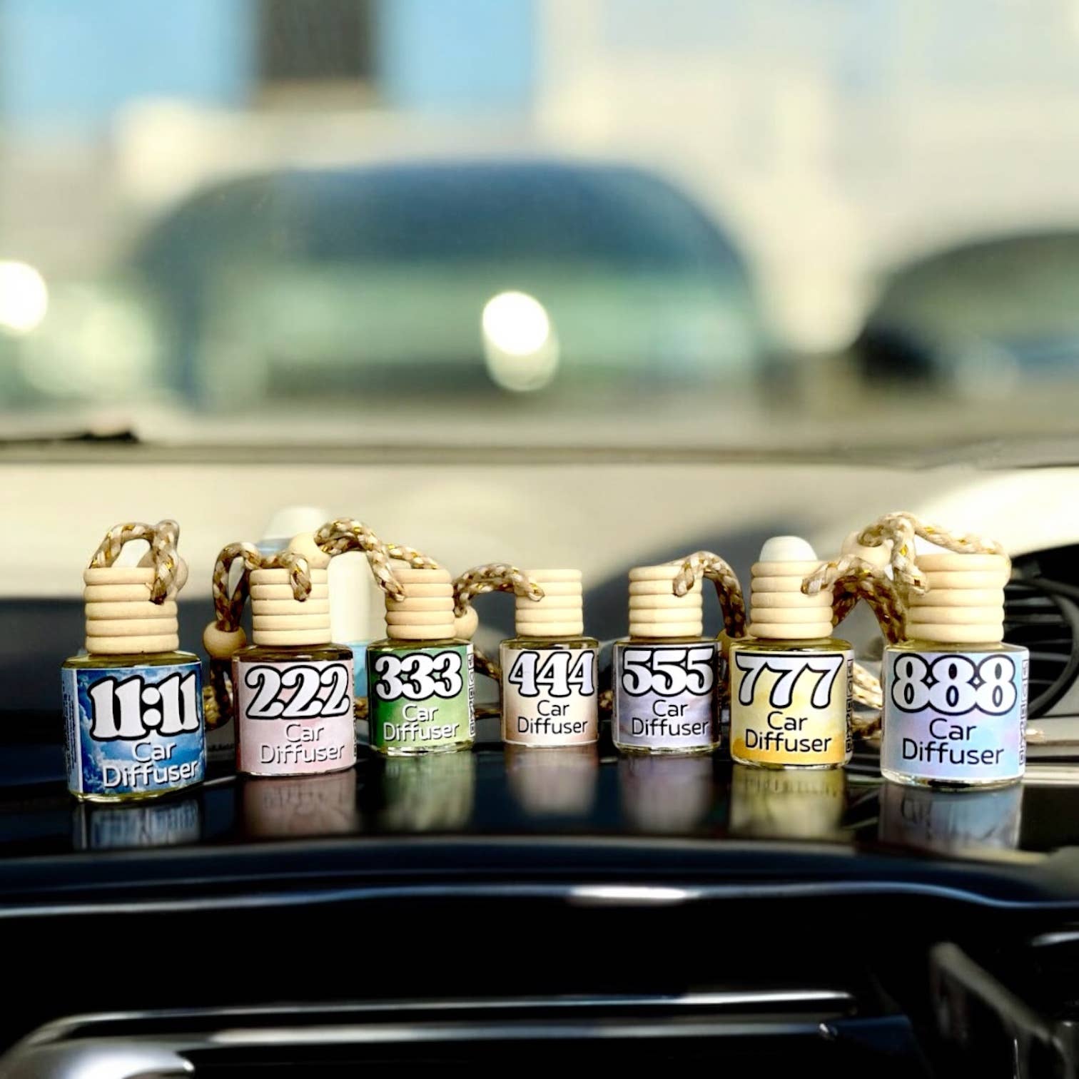 Raven’s Hearth - Wholesale Car Freshener - Unisex - Angel Number Car Diffuser Complete Collection | Save!1