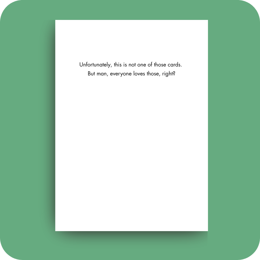 Bald Guy Greetings - Wholesale Birthday Card - #102 – Funny Birthday Card – Card With Money2