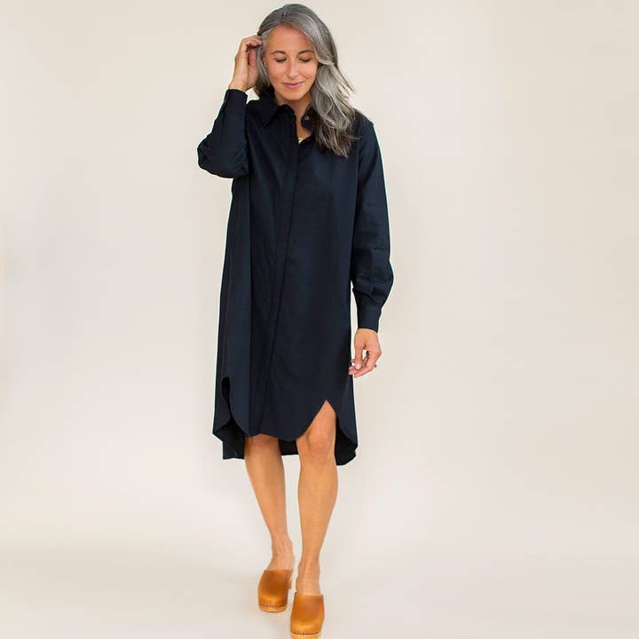 The Shirt Dress | Black for wholesale by MULXIPLY