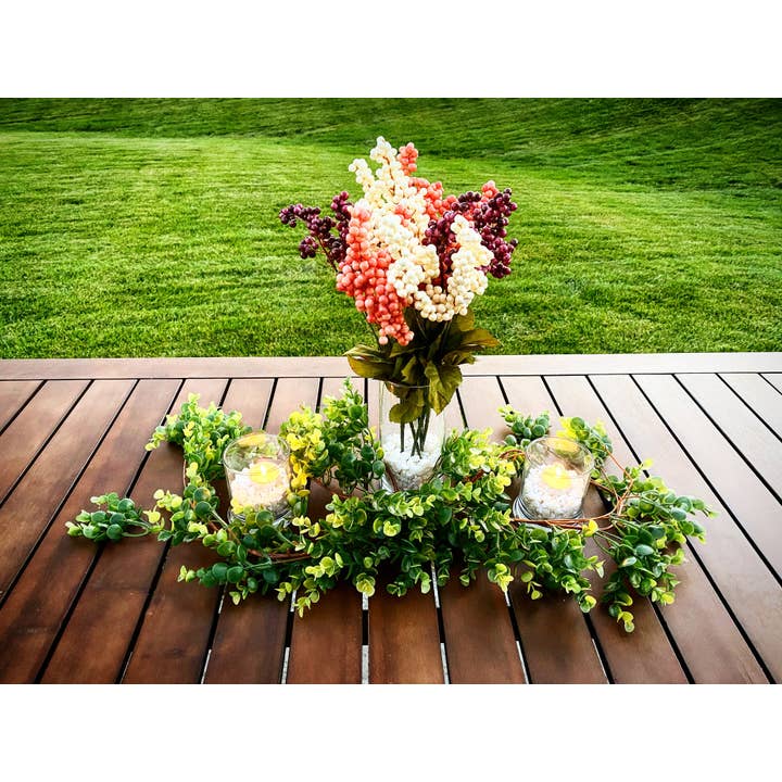 Boxwood Rose - Wholesale Bunting/Garland - Eucalyptus Greenery Garland3