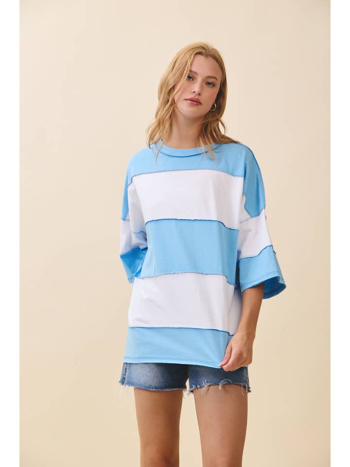 AEMI + CO - Wholesale Knit Top - Women's - 8417FN Polly Color Block Top62