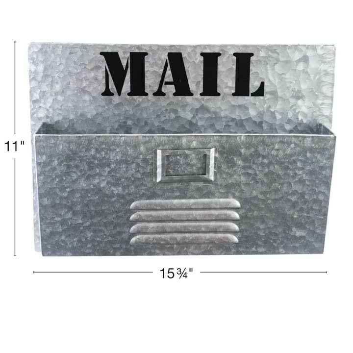 Organizer per posta in metallo: cassetta postale vintage invecchiata (11 «x15,75" per la vendita all'ingrosso da parte di Excello Global Products