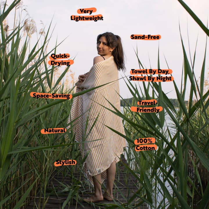 HELLO TURCO Turkish Towels - Wholesale Towel Set - 100 x Striped Towel Set 🥳 Bestseller2