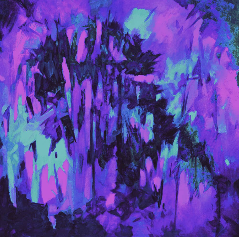 LuxCare Clothing - Wholesale Head Scarf - Women's - Fine Art Headscarf ~ Sapphire9