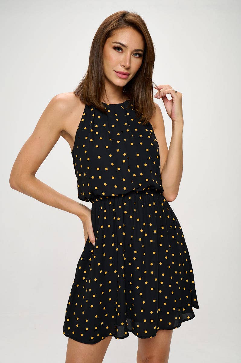 DNA Couture - Vente Robe – femme - Robe imprimée à pois4