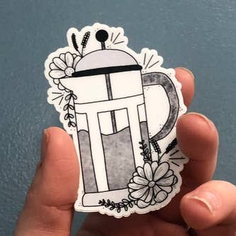 Autocollant botanique de la presse française pour la vente par jd.stitch