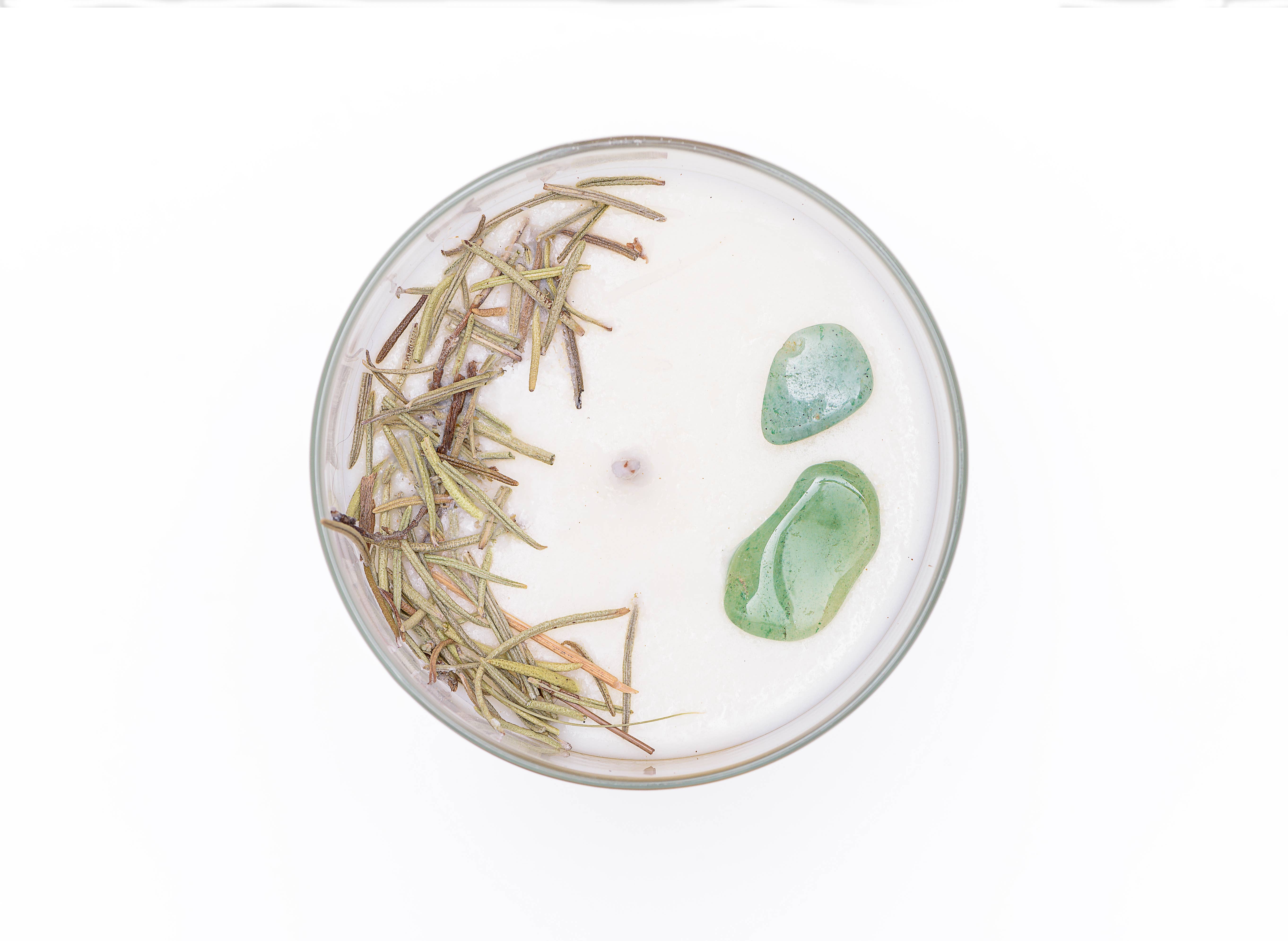 Naturaldreams8 - Vente Bougie en bocal - Bougie à la cire de soja au romarin1