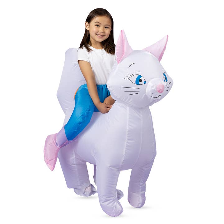Party Hoot - Venta al por mayor Disfraz - Niños - Disfraz inflable de gato montado para niños, unisex, cosplay de Halloween