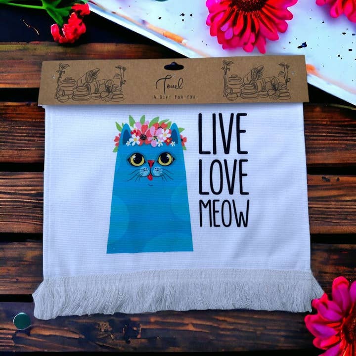 Essuie-mains pour la cuisine et la salle de bain Cat pour la vente par CRETE TRADING INC