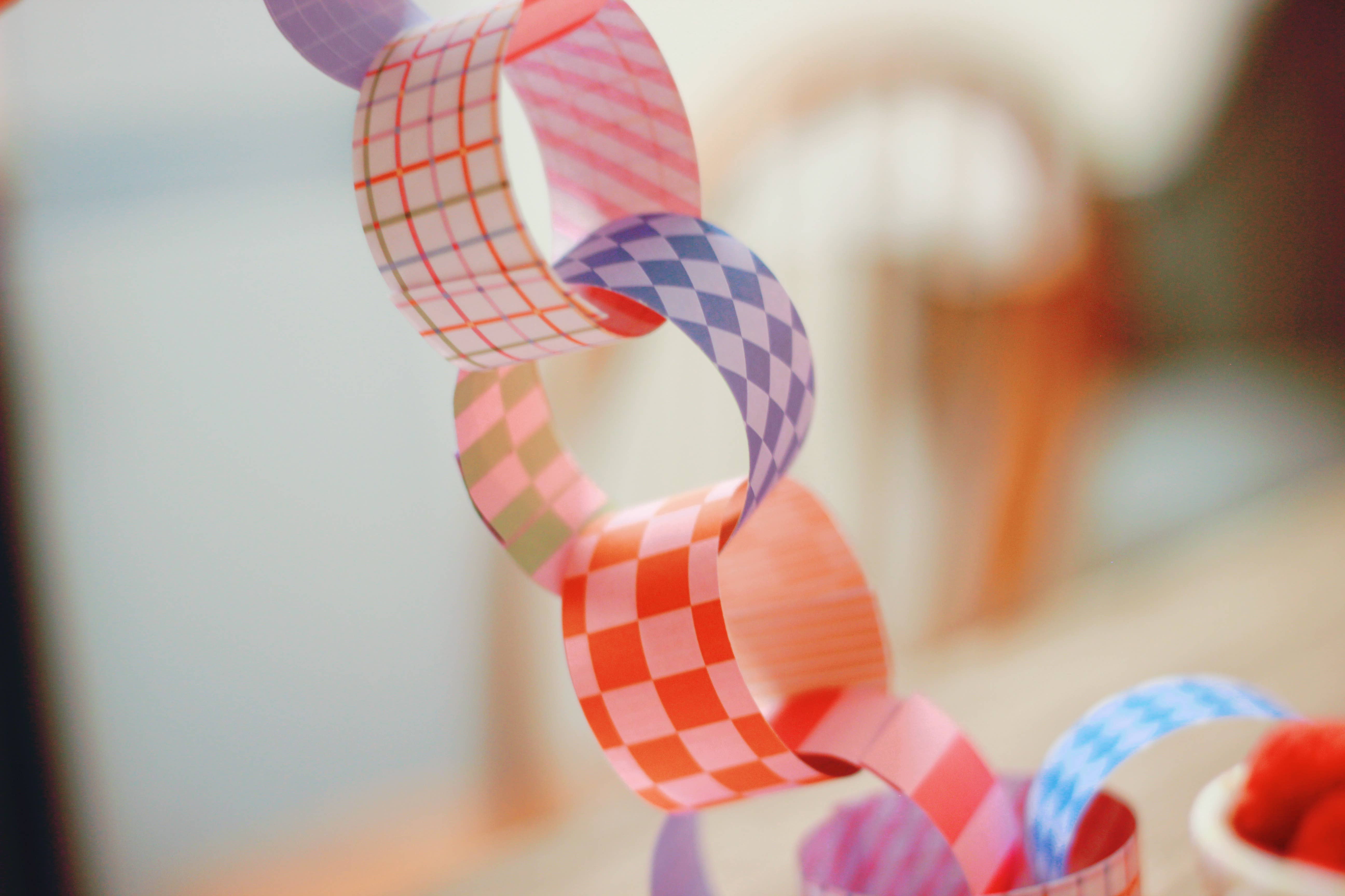 Moo and May Studio - Wholesale DIY Craft Kit - Block Party | Paper Chain Kit Birthday Bunting Party Decor6