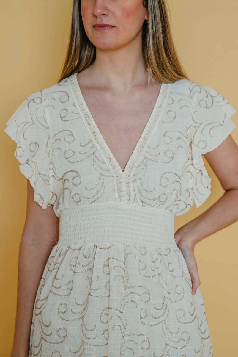 Lula Natura - Wholesale Dress - Women's - GRETA BEIGE DRESS1