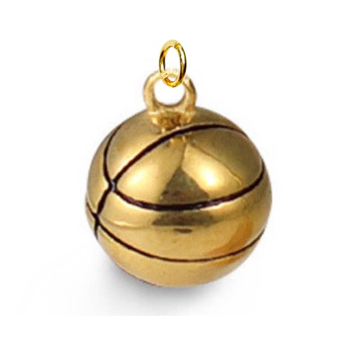 Savvy Bling - Wholesale Individual Charm/Pendant - Basketball Game Day Sports Charm For Charm Necklace