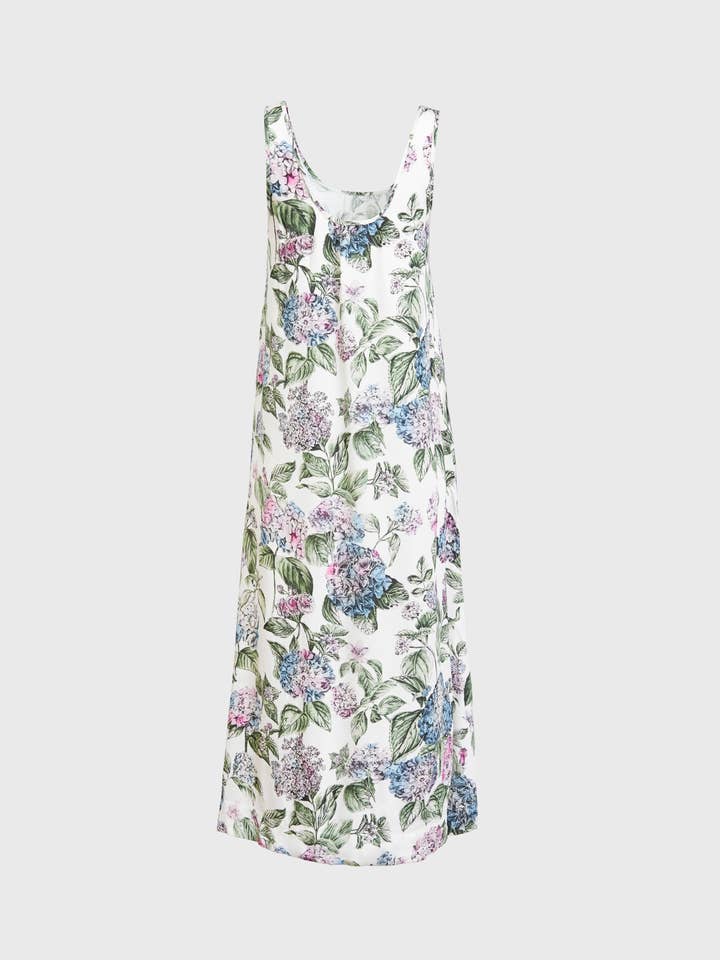 Fable England - Wholesale Nightgown - Women's - FABLE Hydrangea Ivory Midi Nightie