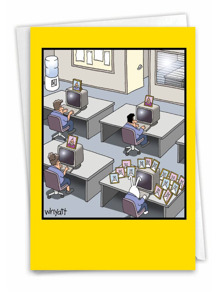 Tarjeta de cumpleaños - Rabbit Worker para venta al por mayor de NobleWorks