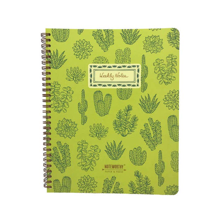 Cactus Weekly Fill-In Planner for wholesale by Noteworthy Paper & Press