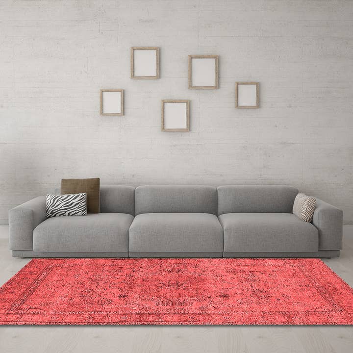 Machine Washable Oriental Red Industrial Area Rugs for wholesale by Ahgly