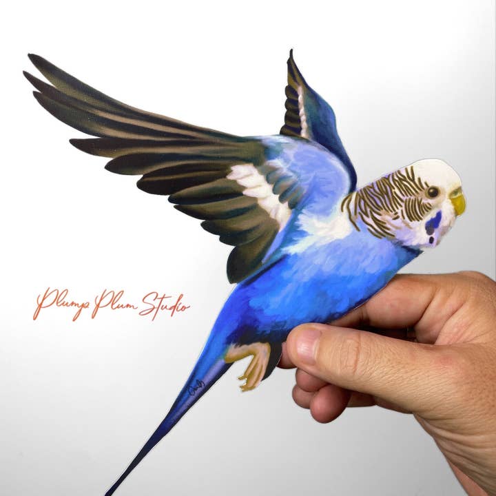 Flying Blue Budgie decal, blue/white budgie sticker and other Purchase Wholesale budgie seed. Free Returns & Net 60 Terms on Faire trending on Faire.
