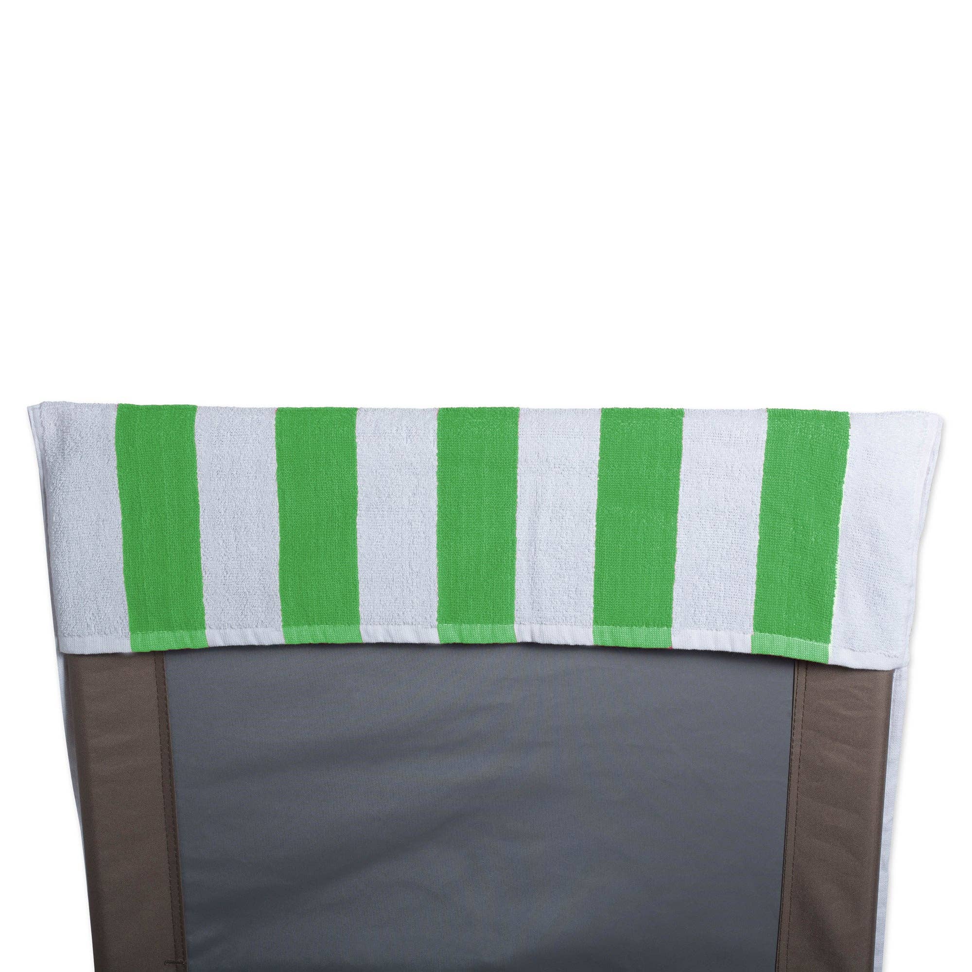 Welcome Home Unbeatable Deals - Wholesale Beach Towel - Green Stripe Lounge Chair with Beach Towel Top5