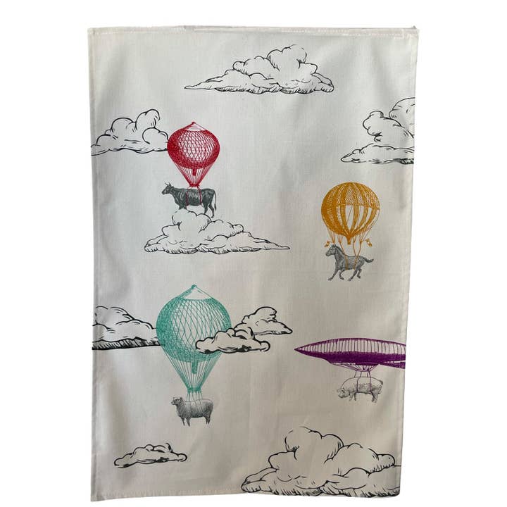High Life Tea Towel for wholesale by Mustard & Gray Ltd