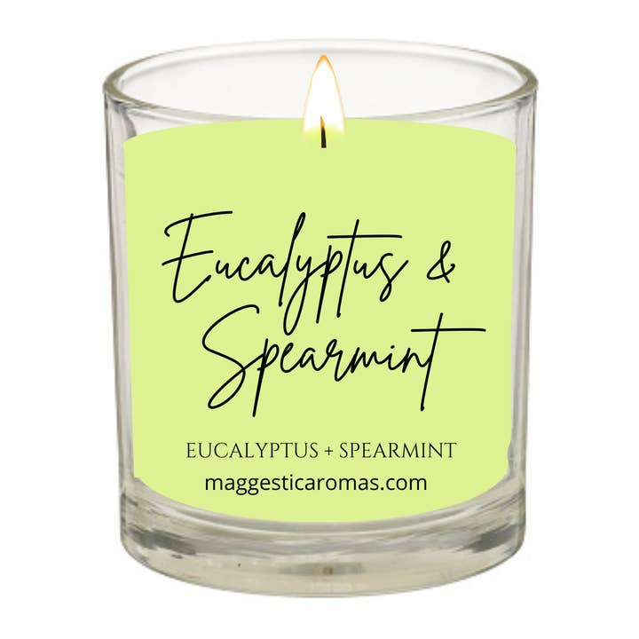Bougie Eucalyptus & Menthe pour la vente par Maggestic Aromas