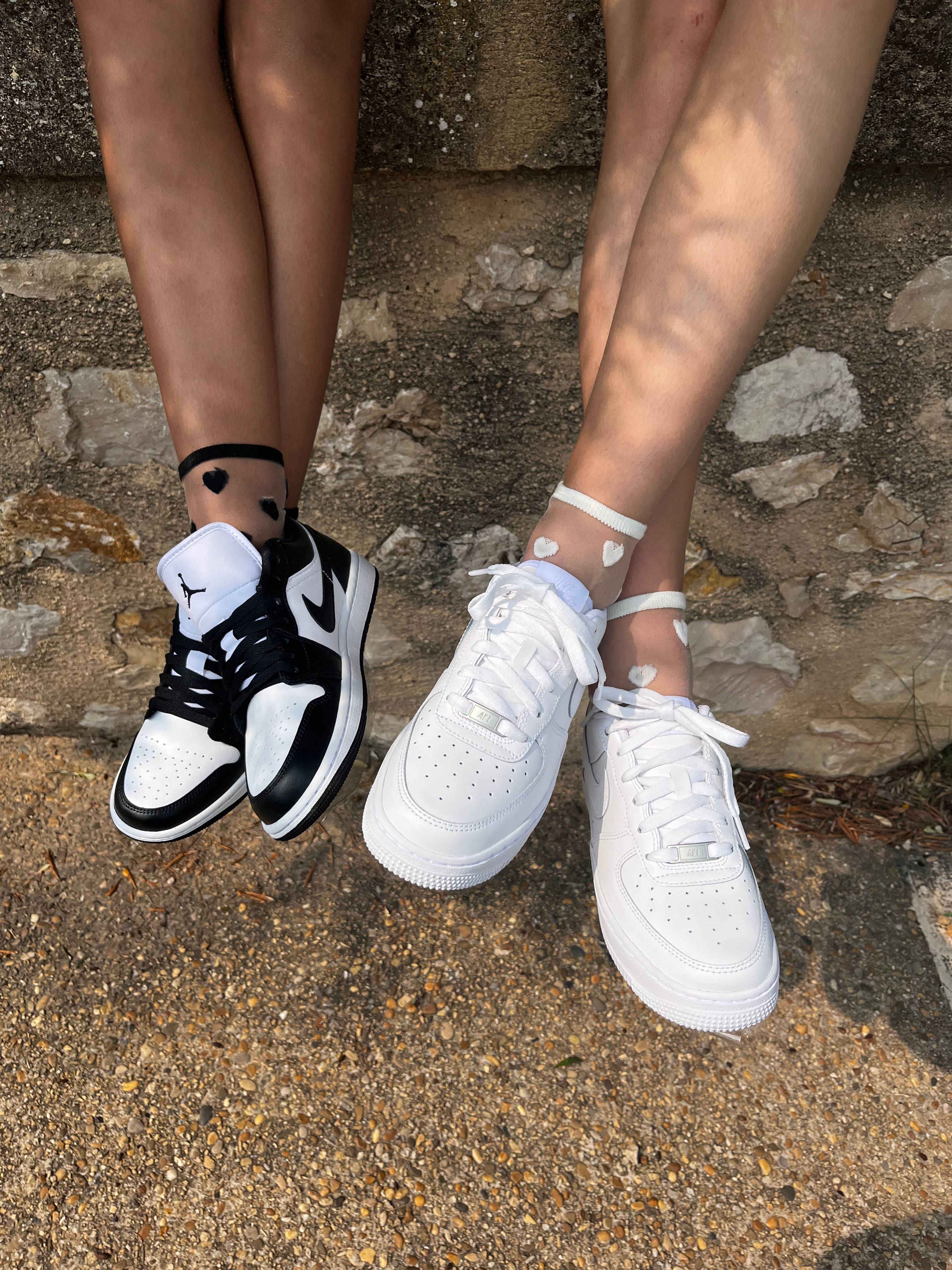 sockette - Wholesale Socks - Women's - Black heart socks - LAURE ankle socks3