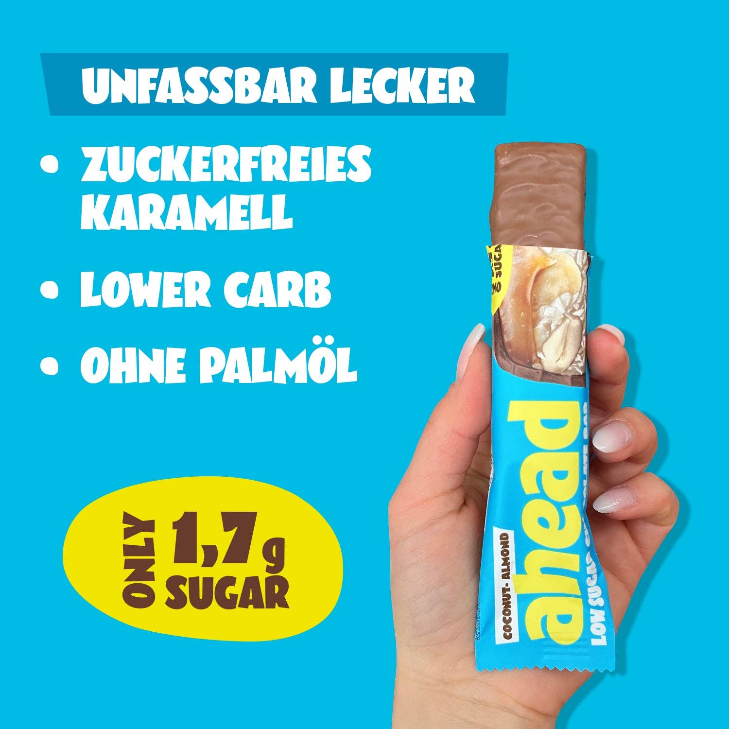 ahead - Wholesale Chocolate Bar - Low Sugar Choc Bar - Coconut Almond (Tray 18x35g)2