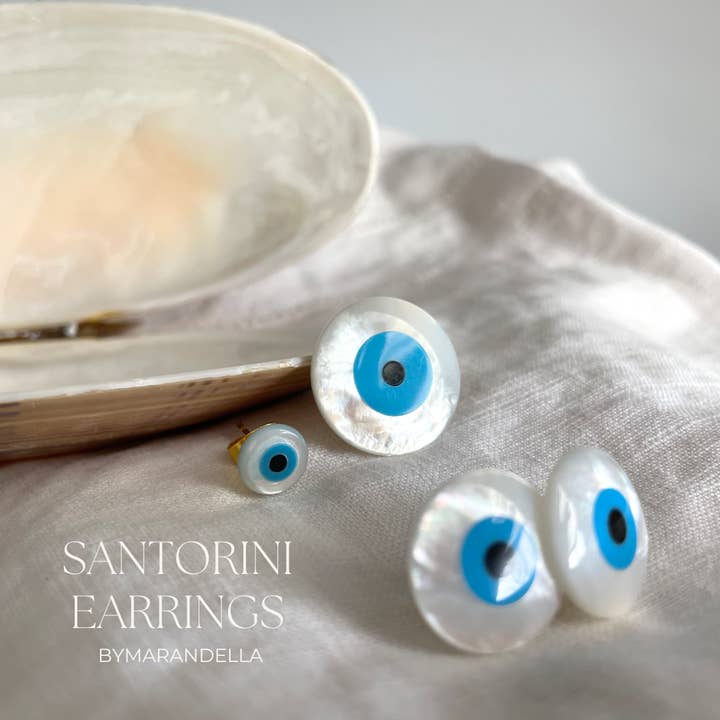 Santorini Earrings ( STUDS ) for wholesale by Mar&Ella