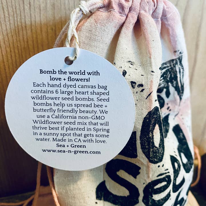Sea + Green - Wholesale Plant Seeds - LOVE Seed + Soil Hearts Wildflower Bee Friendly Seed Ball2