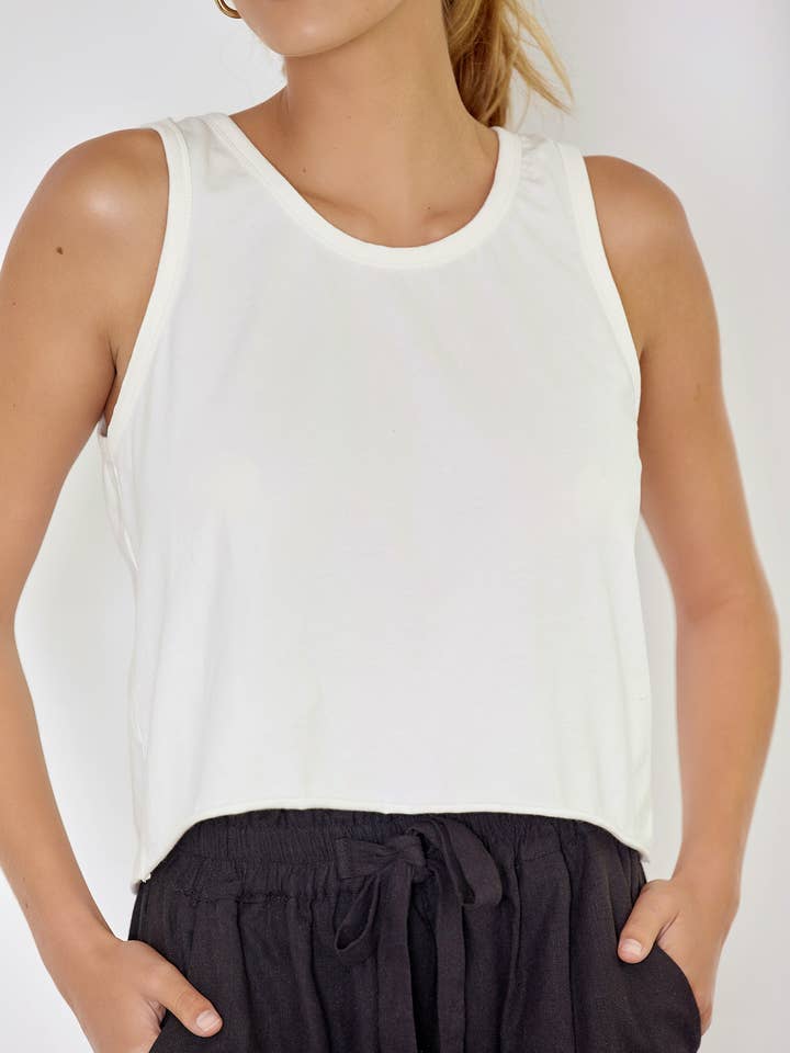 Drifter Tank - White for wholesale by BEFORE ANYONE ELSE