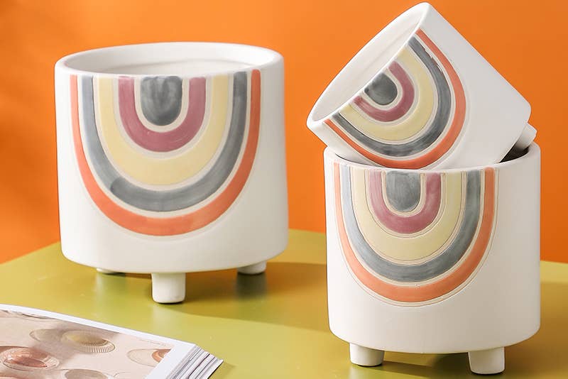 Springer Décor - Venta al por mayor Macetas - Arco iris redondo3