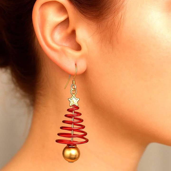 Wild & Free - Wholesale Dangle Earrings - Pendientes de árbol de Navidad1