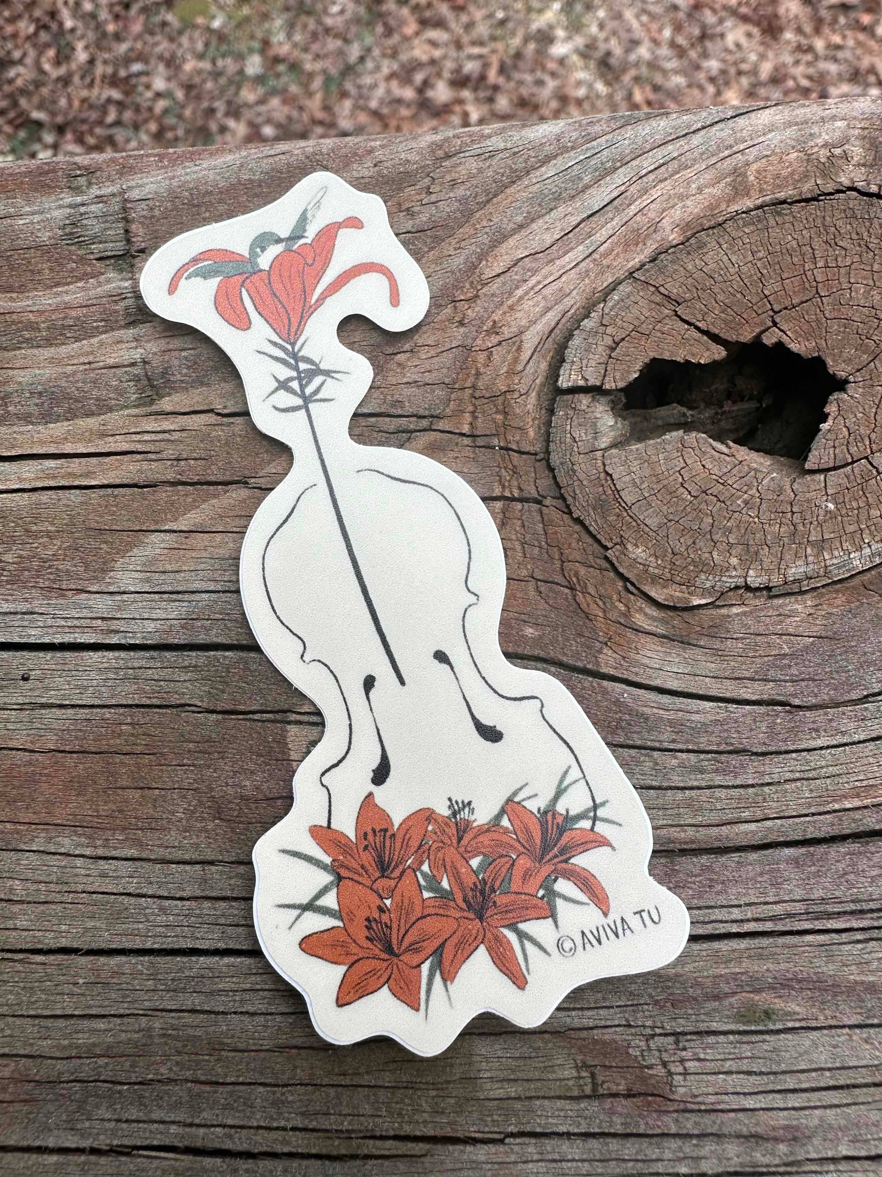 AVIVA TU LLC - Wholesale Sticker - Sticker-Botanical Music Instruments16