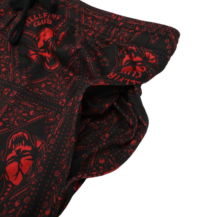 Bioworld Merchandising - Wholesale Sleepwear Bottom - Men's - Stranger Things Hellfire Club Men's Sleep Pajama Pants2