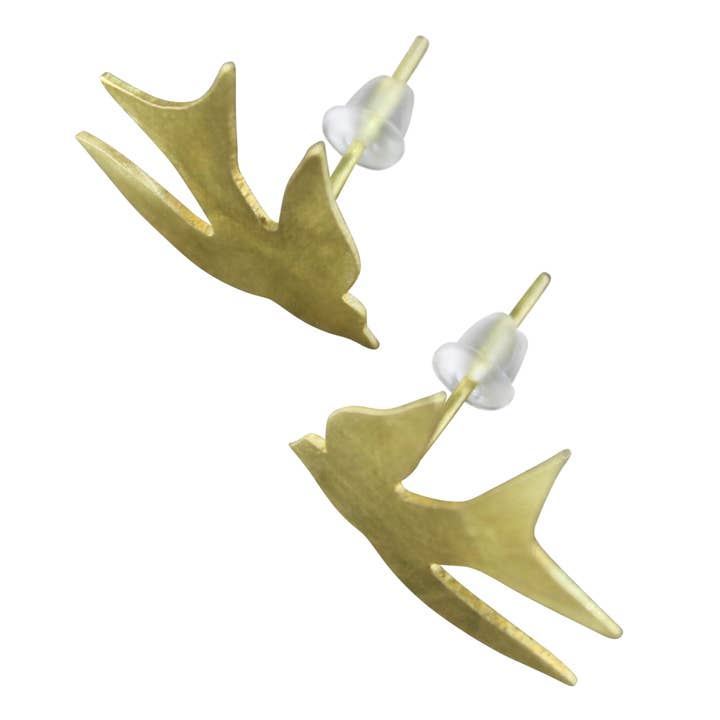 Orecchino Gia Bird Post, ottone per la vendita all'ingrosso da parte di HomArt