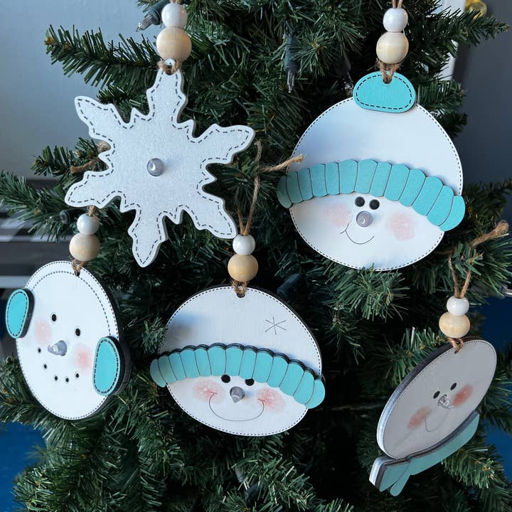 Set di decorazioni Snowman Tealight per la vendita all'ingrosso da parte di Thompsons Handmade Country LLC