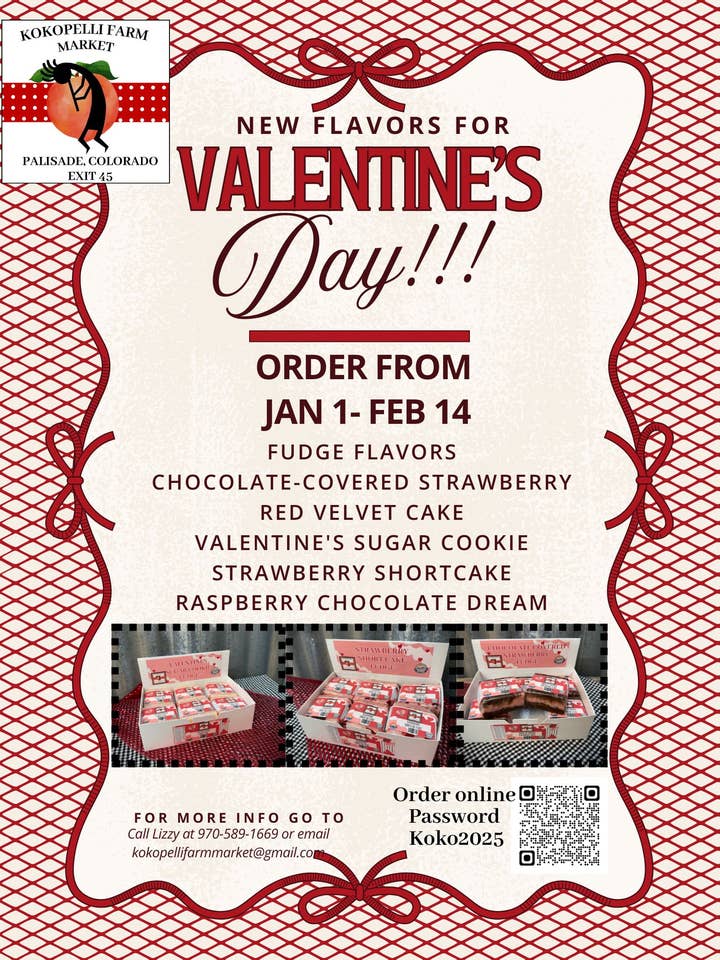 Red Velvet Fudge for wholesale by Kokopelli Farm Market